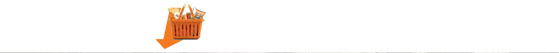 PetHaus shopping basket banner - Everything your pet needs, for less