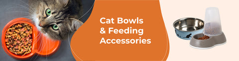 Cat Bowls &amp; Dishes - Plastic