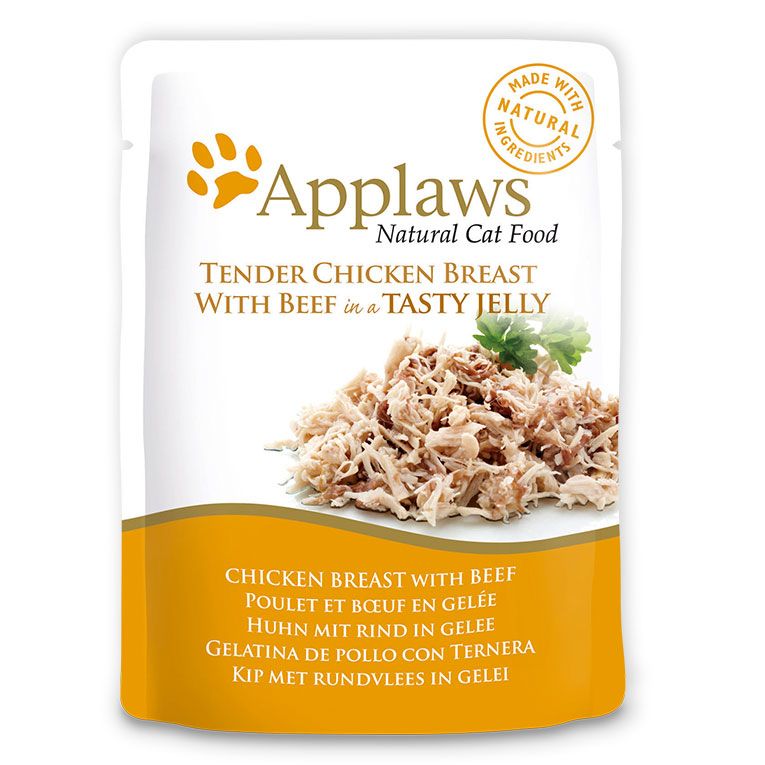 Applaws - Cat Chicken with Beef 70g Jelly Pouch