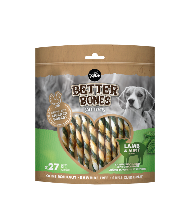Zeus Better Bones - Wrapped Twists Lamb & Mint