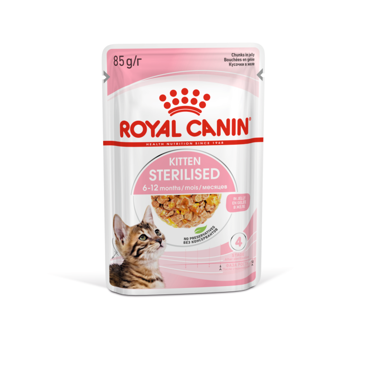 Royal Canin - Feline Health Nutrition Kitten Sterilised Jelly1 Pouch