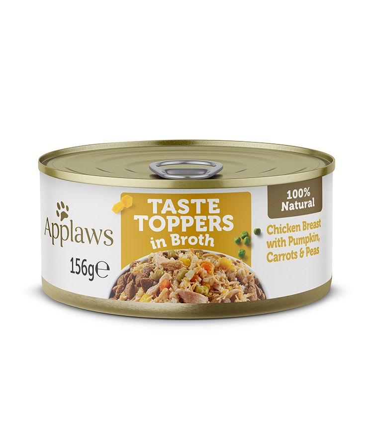 Applaws - Topper in Broth Chicken with Veg Dog Tin 156g