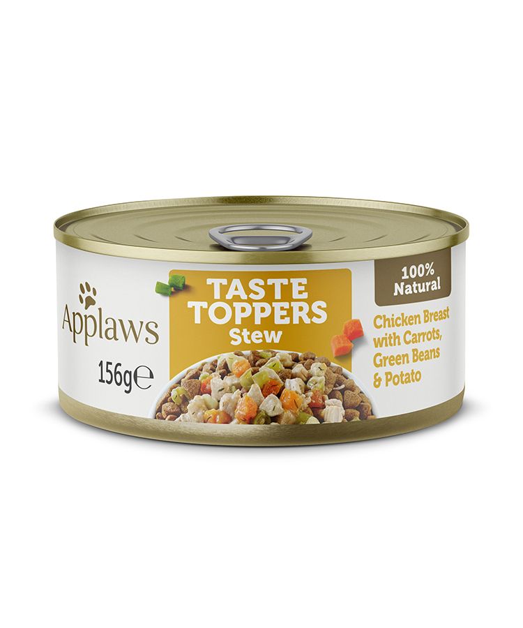 Applaws - Topper in Stew Chicken with Veg Dog Tin 156g