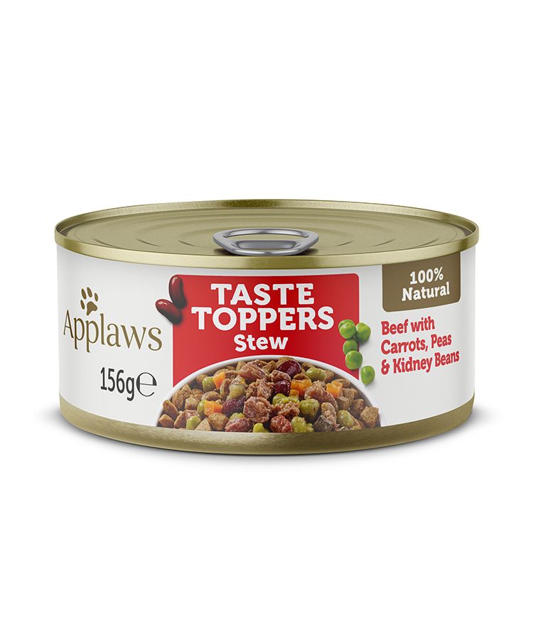 Applaws - Topper in Stew Beef with Veg Dog Tin 156g