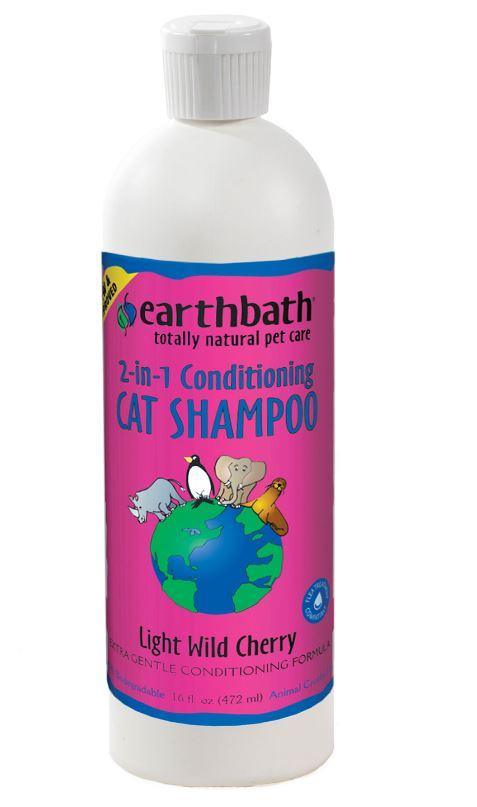 Earthbath - 2-in-1 Conditioning Cat Shampoo (16oz) - PetHaus General Trading LLC