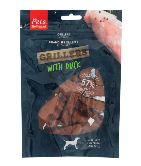 Pets Unlimited - Grillers with Duck (100g) - PetHaus General Trading LLC
