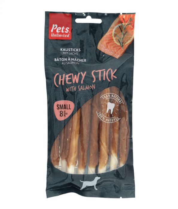 Pets Unlimited - Chewy Stick with Salmon (72g) - PetHaus General Trading LLC