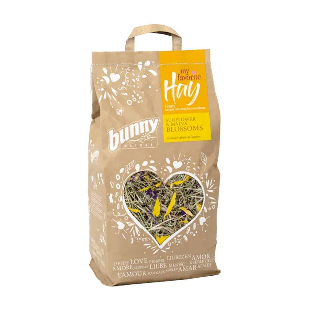 Bunny Nature - My Favorite Hay Sunflower & Malva Blossoms (100g) - PetHaus General Trading LLC