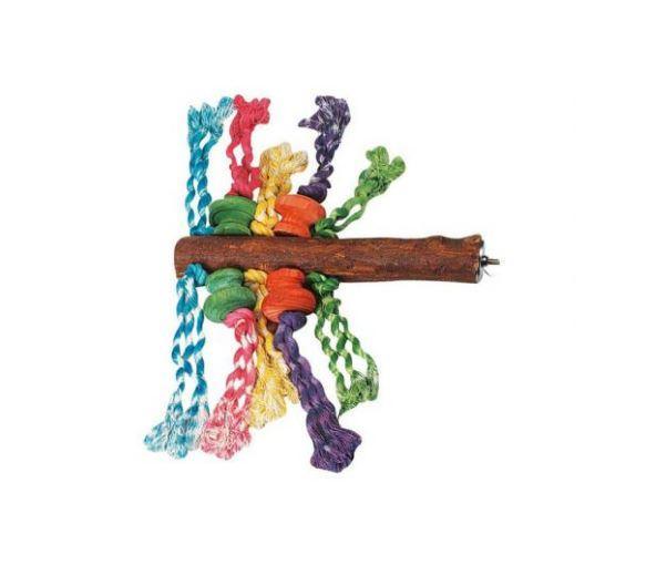 Flamingo - Parrot Toy Perch with Beads - PetHaus General Trading LLC