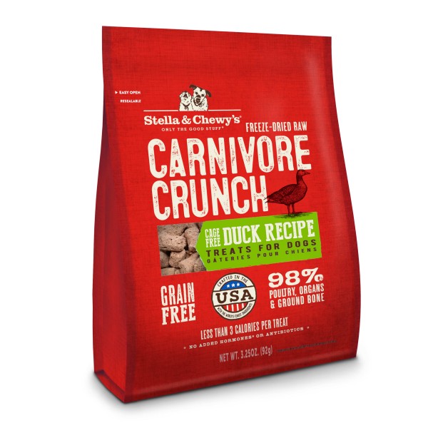 Stella & Chewy's - Duck Carnivore Crunch for Dogs (3.25oz) - PetHaus General Trading LLC