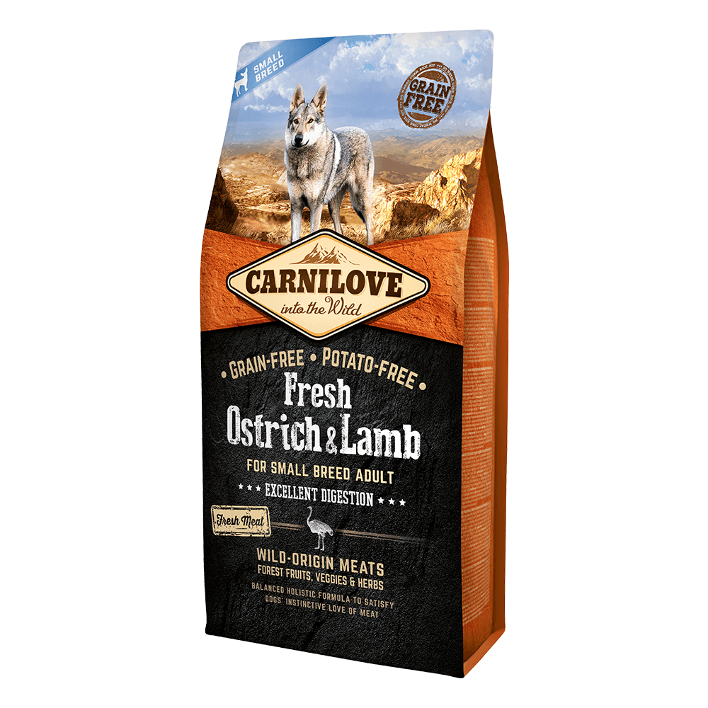 Carnilove - Fresh Ostrich & Lamb For Small Breed Adult Dogs - PetHaus General Trading LLC