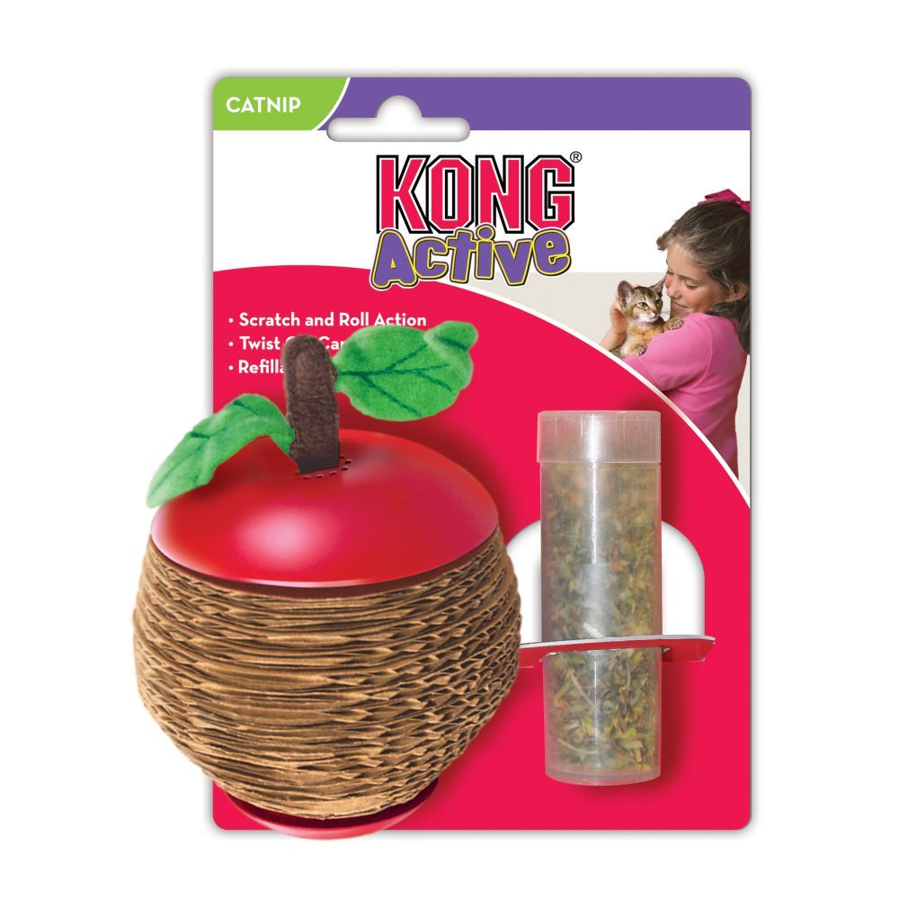 Kong - Cat Toy Scratch Apple with Catnip - PetHaus General Trading LLC