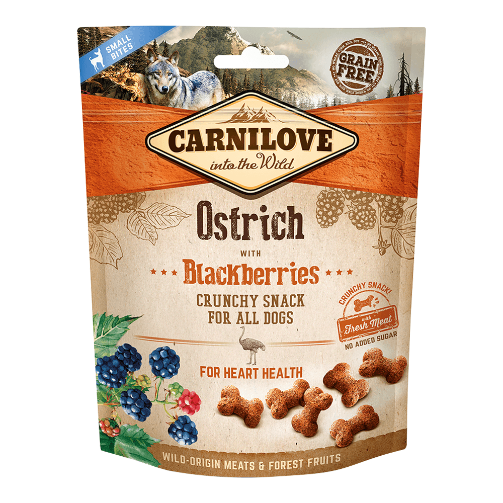 Carnilove - Ostrich With Blackberries Crunchy Snack For Dogs (200g) - PetHaus General Trading LLC
