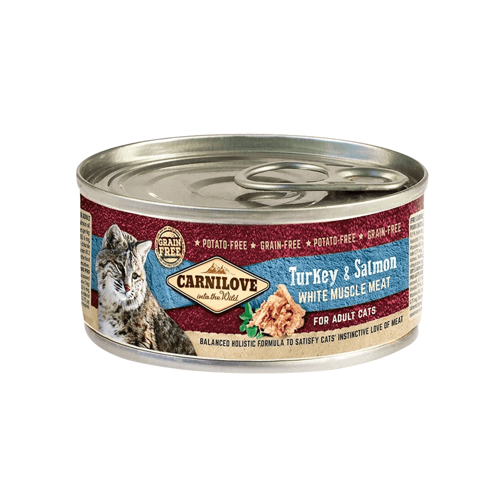 Carnilove - Turkey & Salmon for Adult Cats (100g) - PetHaus General Trading LLC