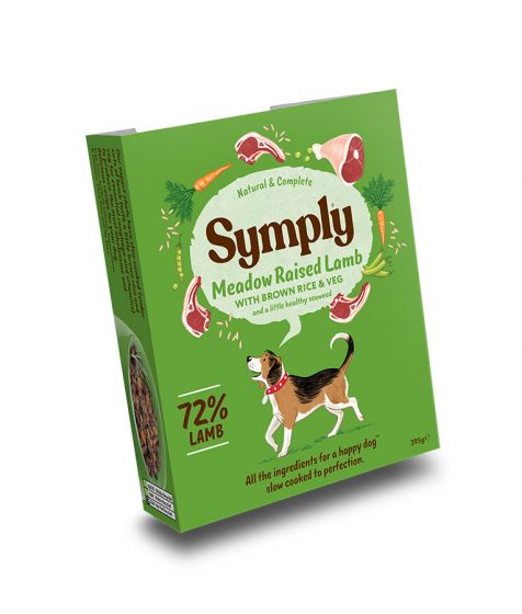 Symply - Adult Lamb, Brown Rice & Veg Wet Dog Food (395g) - PetHaus General Trading LLC