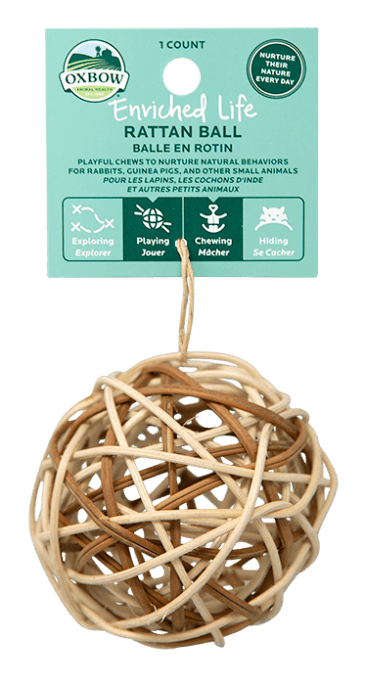 Oxbow - Enriched Rattan Ball Small Animal Toy - PetHaus General Trading LLC