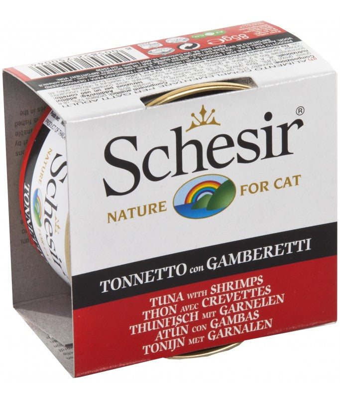Schesir - Cat Jelly Tuna with Shrimps - PetHaus General Trading LLC
