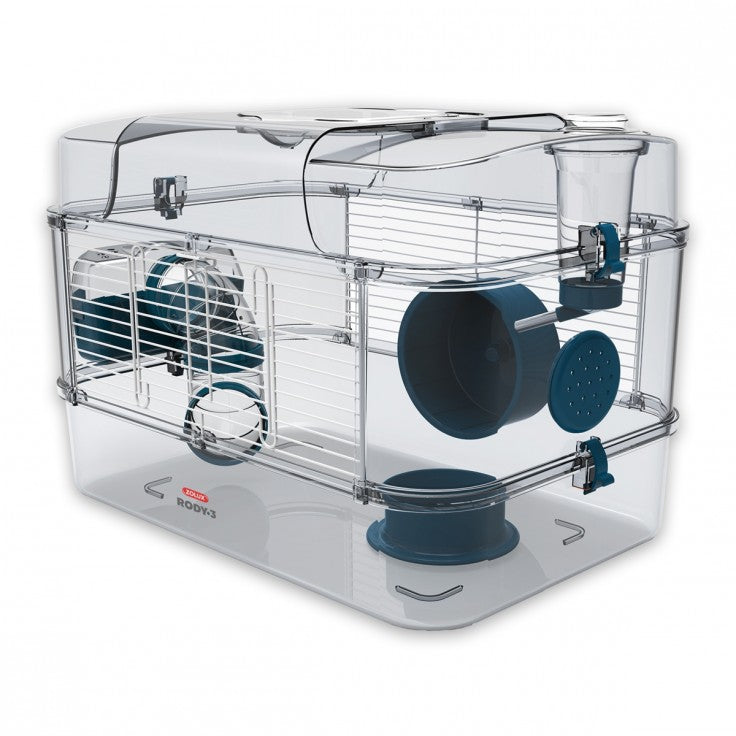 Zolux - Rody 3 Solo Rodent Cage (Blue) - PetHaus General Trading LLC