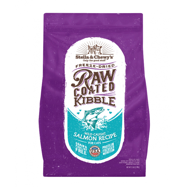Stella & Chewy's - Raw Coated Kibble Salmon for Cats (5lb) - PetHaus General Trading LLC