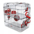 Zolux - Rody 3 Duo Rodent Cage (Grenadine Red) - PetHaus General Trading LLC