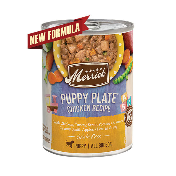 Merrick - Puppy Plate Chicken Recipe Dog Wet For (12.7oz) - PetHaus General Trading LLC