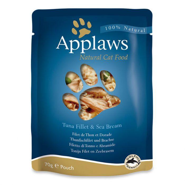 Applaws - Cat Tuna with Seabream Pouch (70g) - PetHaus General Trading LLC