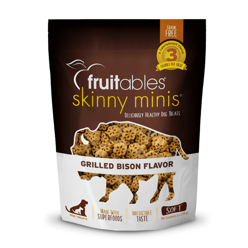 Fruitables - Skinny Minis Dog Treats Grilled Bison (141gr) - PetHaus General Trading LLC