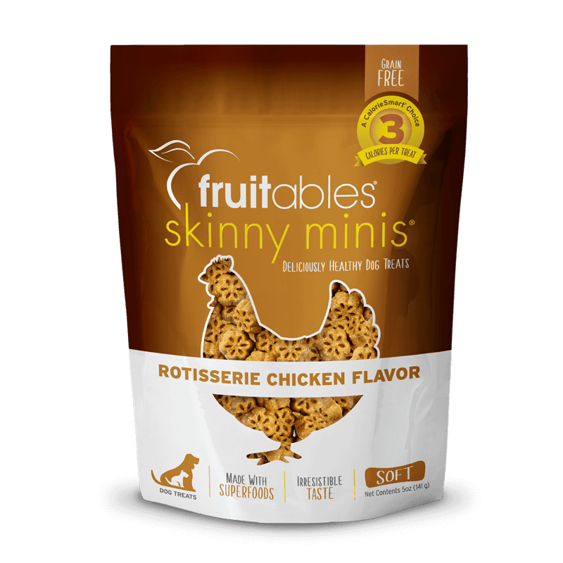 Fruitables - Skinny Minis Dog Treats Rotisserie Chicken (141gr) - PetHaus General Trading LLC