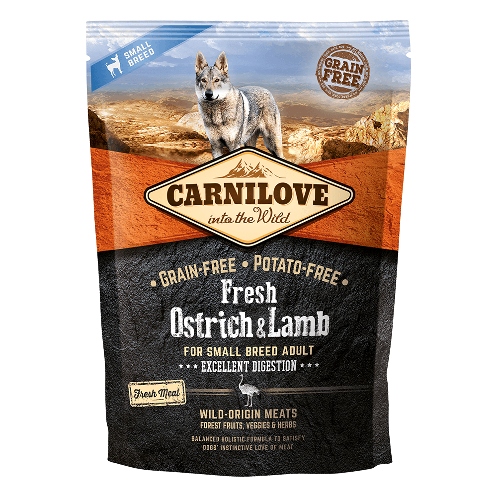 Carnilove - Fresh Ostrich & Lamb For Small Breed Adult Dogs - PetHaus General Trading LLC