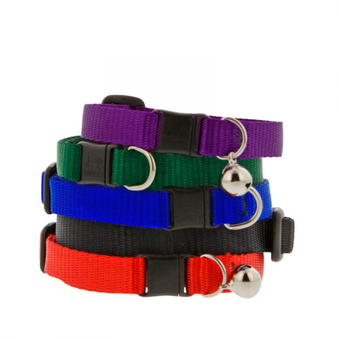 Basic Solids Safety Cat Collar with Bell