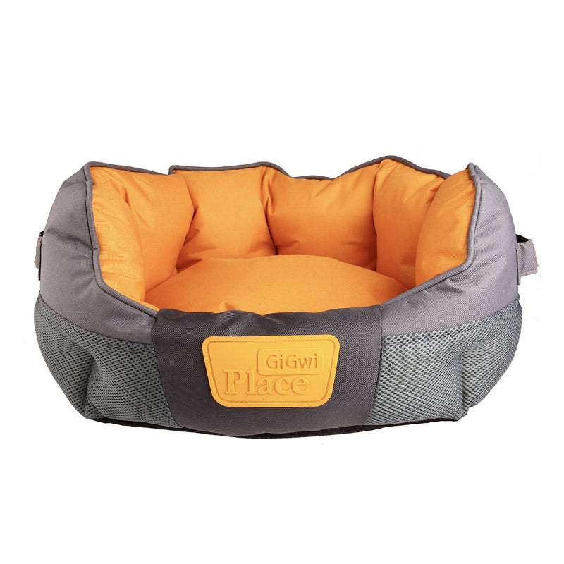 GiGwi Place - Soft Bed Canvas TPR (Gray & Orange)