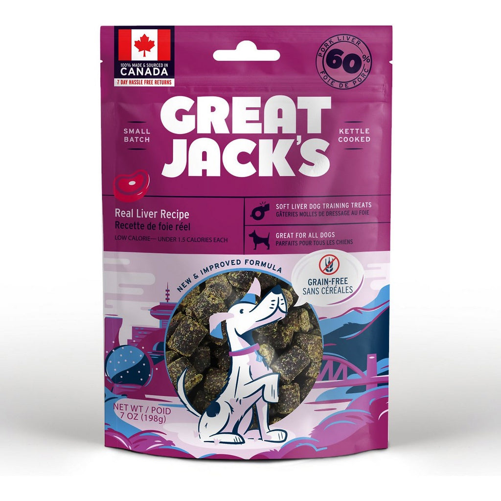 Great Jack’s Real Liver Recipe Grain-Free Dog Treats 7oz / 198gm