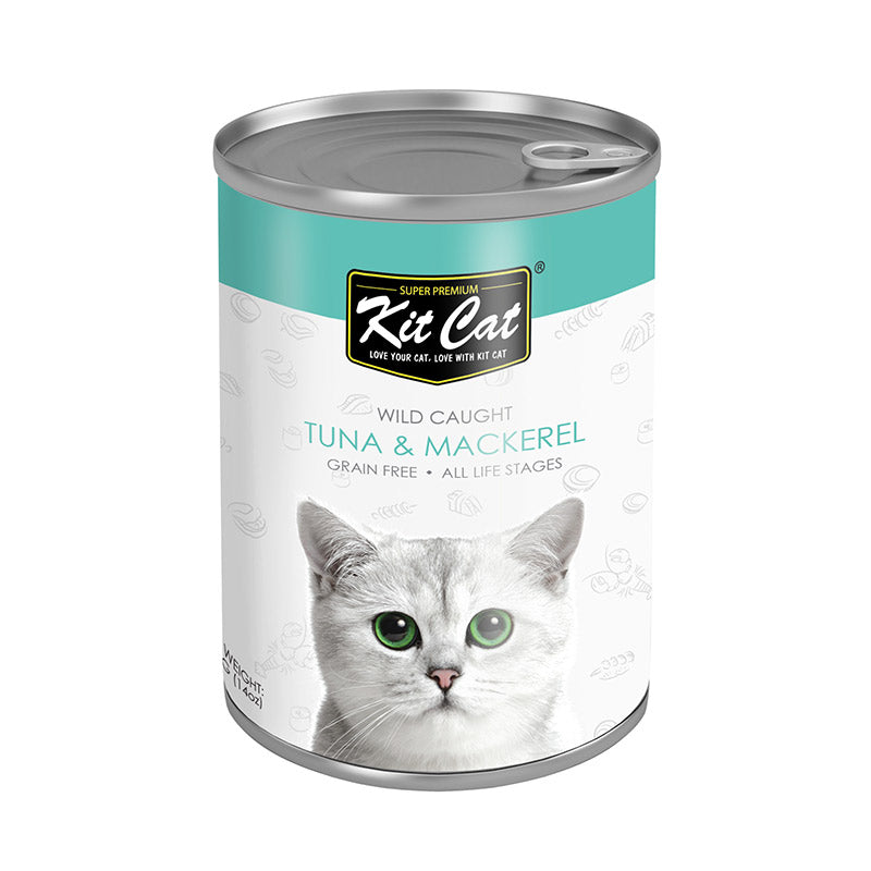 Kit Cat - Wild Caught Tuna with Mackerel Canned Cat Food (400g)