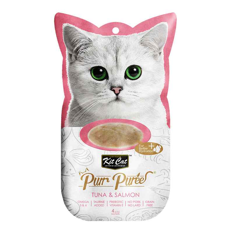 Kit Cat Purr Puree Tuna & Salmon - PetHaus General Trading LLC