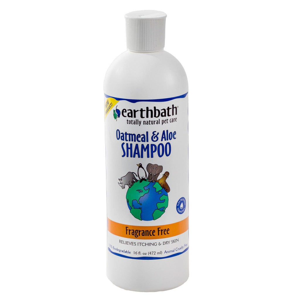 earthbath - Oatmeal & Aloe Shampoo Fragrance Free (16oz) - PetHaus General Trading LLC