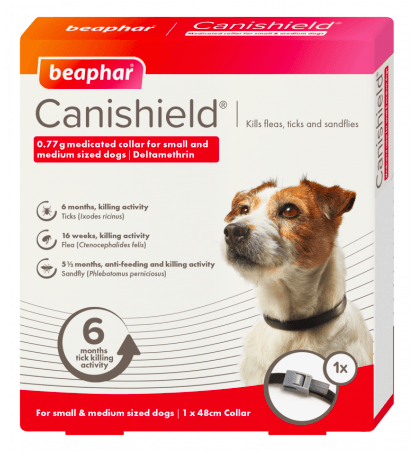 Beaphar - Canishield Flea & Tick Collar for Small & Medium Dogs - PetHaus General Trading LLC