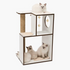 Vesper - Premium Cat Furniture V-Box Large - White - PetHaus General Trading LLC
