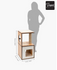 Vesper - Premium Cat Furniture V-Box Small - Walnut - PetHaus General Trading LLC