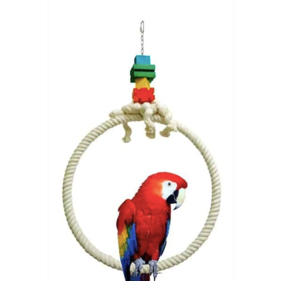 Zoo Max - Bird Toy Cotton Hoop Large - PetHaus General Trading LLC