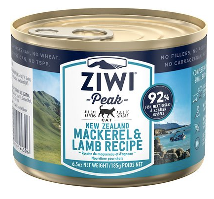 Ziwi Peak - Mackerel & Lamb Recipe for Cats (185g) - PetHaus General Trading LLC