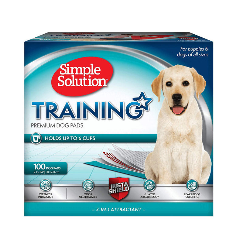 Simple Solution - Dog and Puppy Training Pads (100 Pads) - PetHaus General Trading LLC