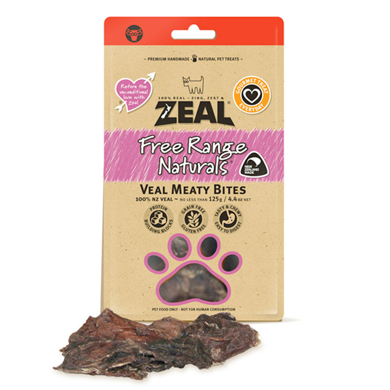Zeal - Veal Meaty Bites (125g) - PetHaus General Trading LLC