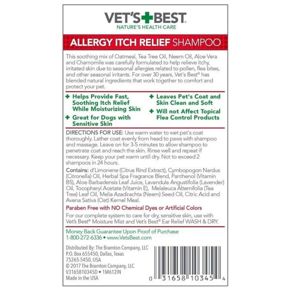 Vet’s Best - Allergy Itch Relief Dog Shampoo (16oz)