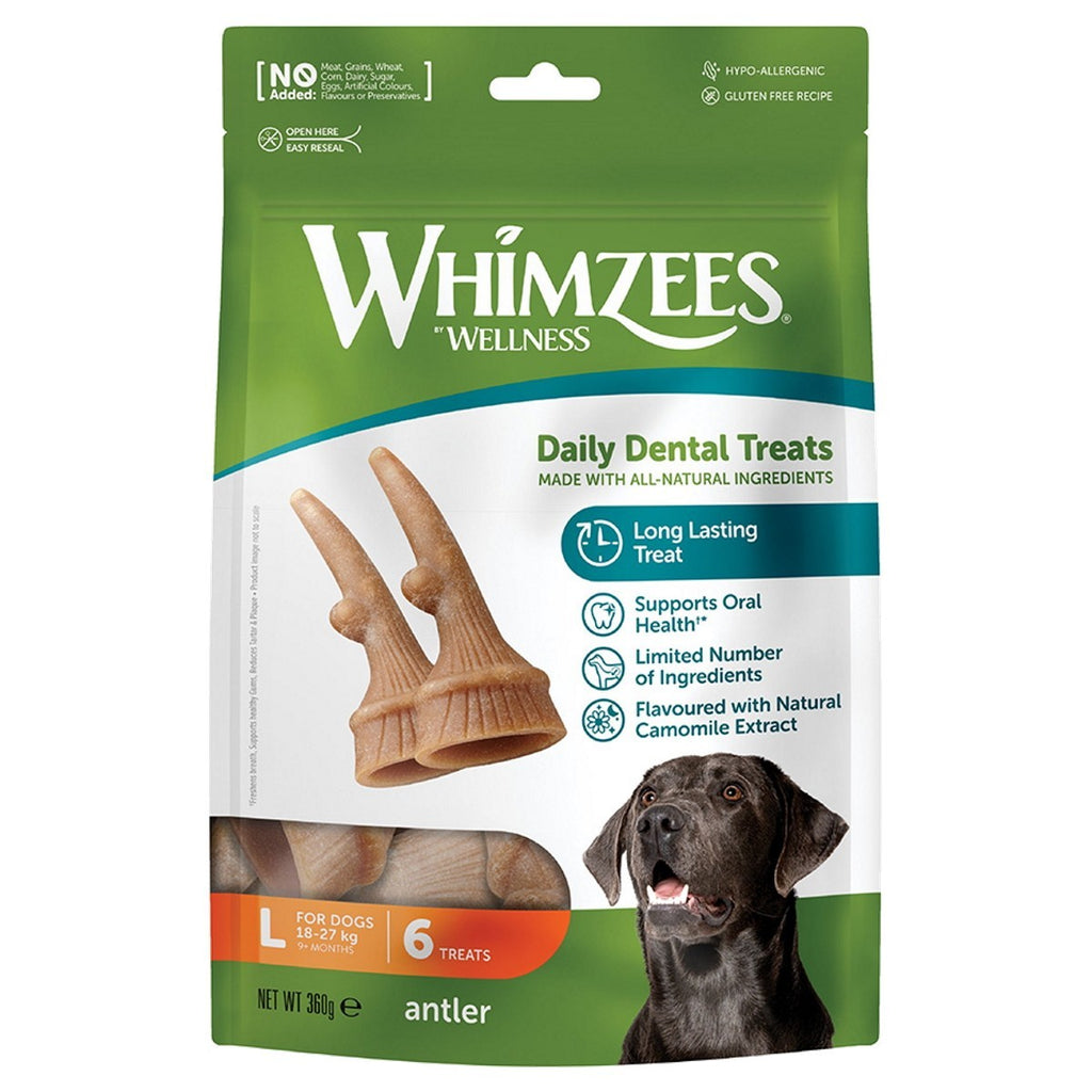 Whimzees Occupy Antler Natural Dental Chews for Dogs