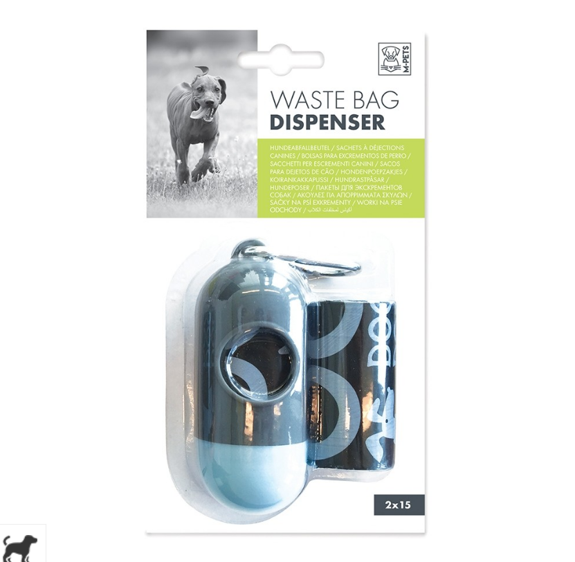 MPets - Waste Bag Dispenser +30 Bags (2x15) - PetHaus General Trading LLC
