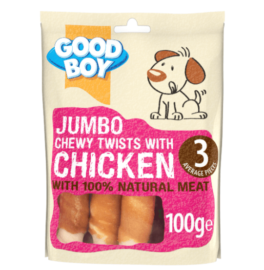 Armitage - Good Boy Jumbo Chewy Twists With Chicken (100g) - PetHaus General Trading LLC