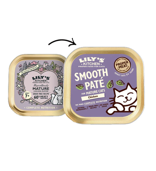 Lily's Kitchen - Chicken Pate For Mature Cats Wet Food (Marvelously Mature Cats)