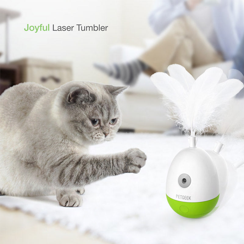 PetGeek - Joyful Laser Tumbler Cat Toy - PetHaus General Trading LLC