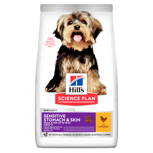 Hill's Science Plan - Sensitive Stomach & Skin Small & Mini Adult Dog Food with Chicken (1.5kg) - PetHaus General Trading LLC
