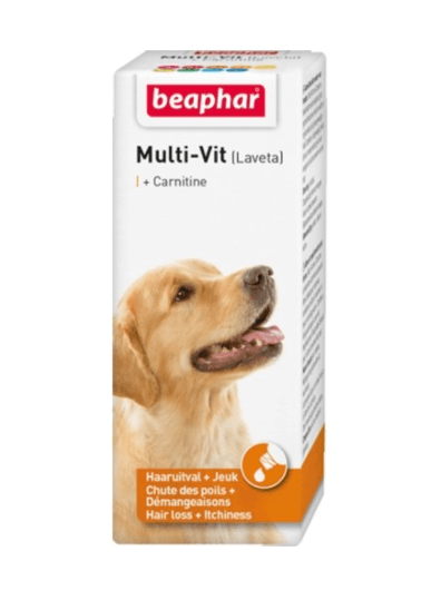 Beaphar - Multi-Vit With Carnitine Dog (50ml) - PetHaus General Trading LLC